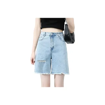 JEANSWEST Denim Shorts Women's Medium Blue