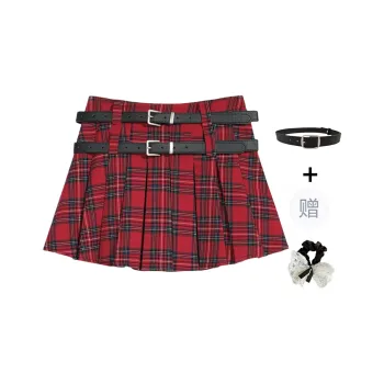 TUSHIFEI Casual Short Skirts Women's Red