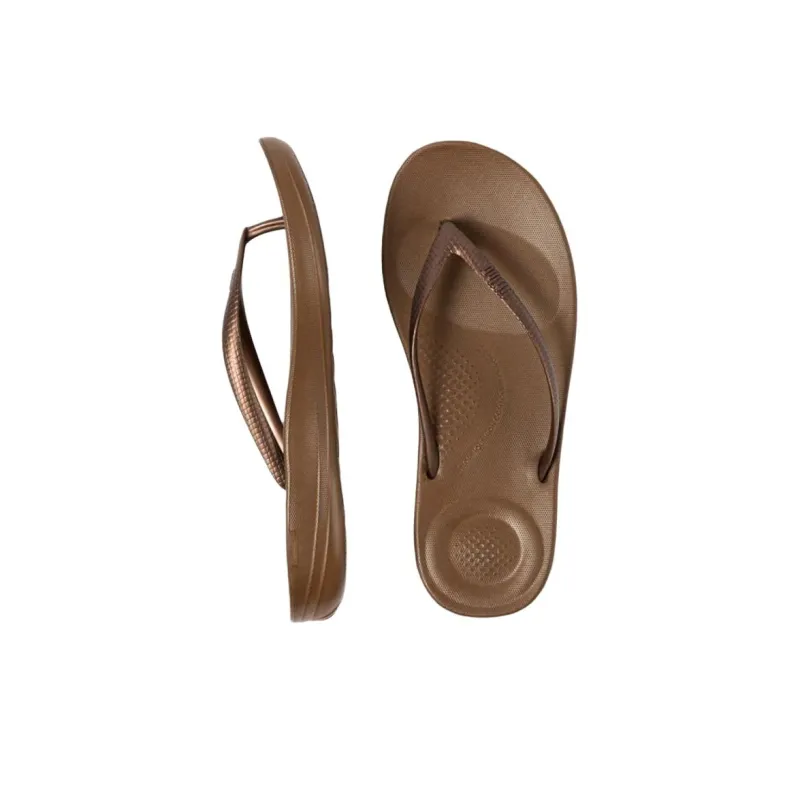FITFLOP EVA Abrasion Resistant Flip Flops Women's Brown-3