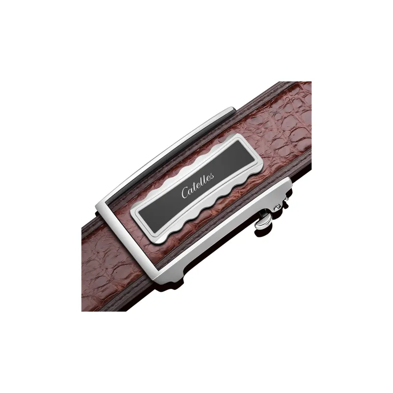 CATELLES Crocodile Leather Belts Men's 3.5cm/3.8cm-12