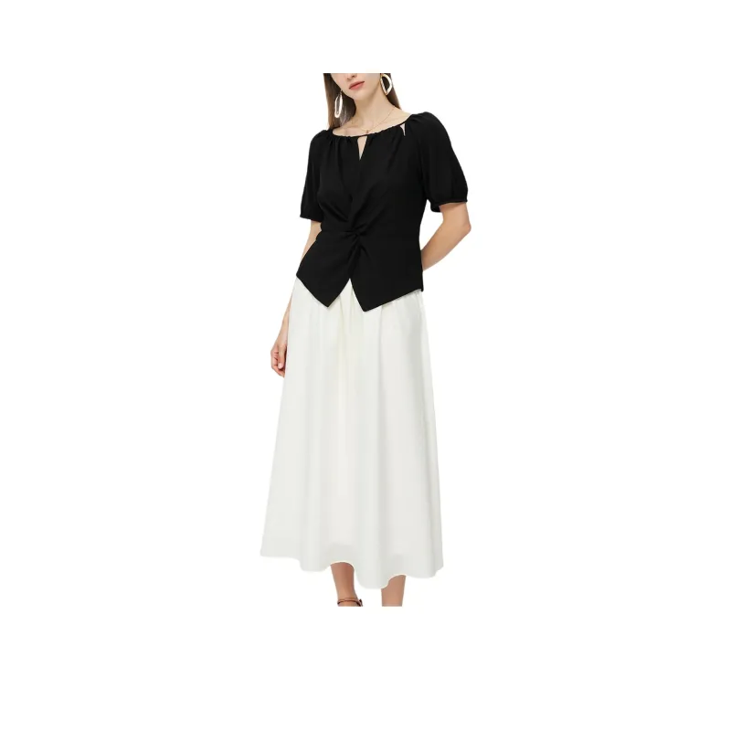 GOELIA Two Piece Skirt Sets Women's 00B Black-0