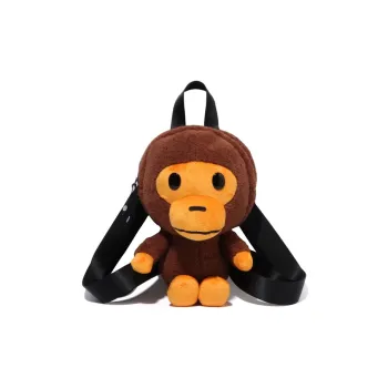 A BATHING APE Fabric Backpack Unisex Coffee