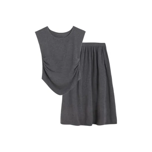 MUSTOFF Two Piece Skirt Sets Women's