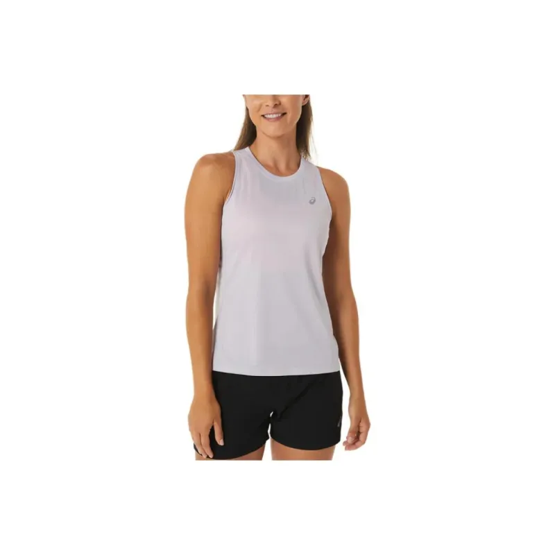 Asics SILVER TANK Sport Vests Women's Gray Purple-0