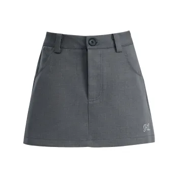 Wen Shan Casual Short Skirts Women's Gray