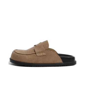 Lan Miao Slip Resistant Closed Toe Slippers Women's Camel