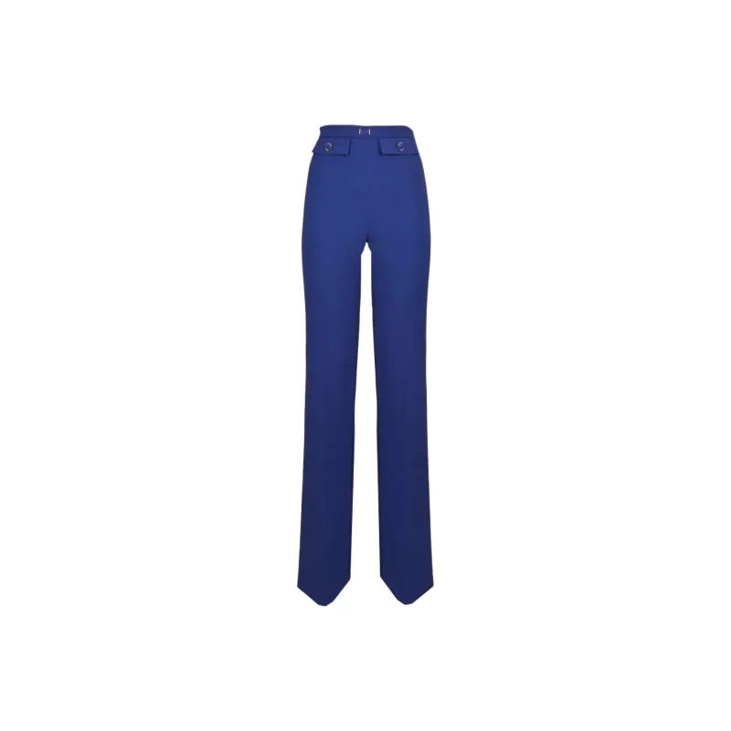 Elisabetta Franchi Flared Palazzo Trousers-0