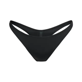 SKIMS SS25 SIGNATURE SWIM THONG BIKINI BOTTOM Swimming Shorts Women's ONYX/Onyx