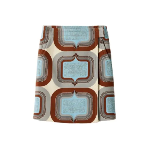 MIU MIU SS25 Casual Long Skirt Women's Sky Blue