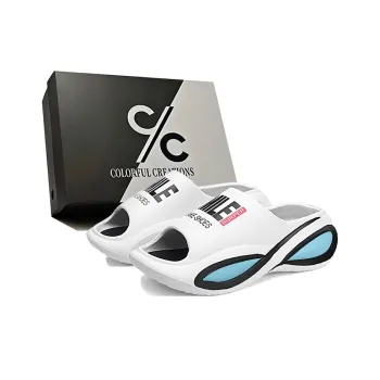Colorful Creations EVA Quiet Slip Resistant Slide Slippers Men's