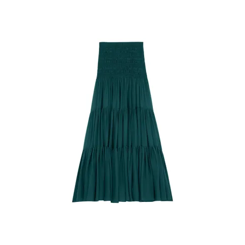 SAINT LAURENT Casual Long Skirt Women's Green