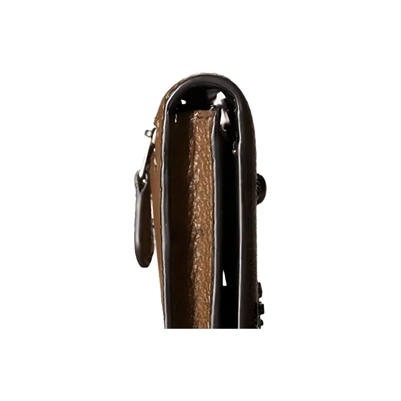 COACH Slim Wallet Leather Wallet Women's Dark Olive Green-4