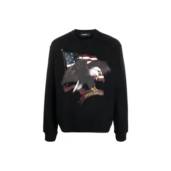 DSQUARED 2 Graphic Printed Crewneck Sweatshirt