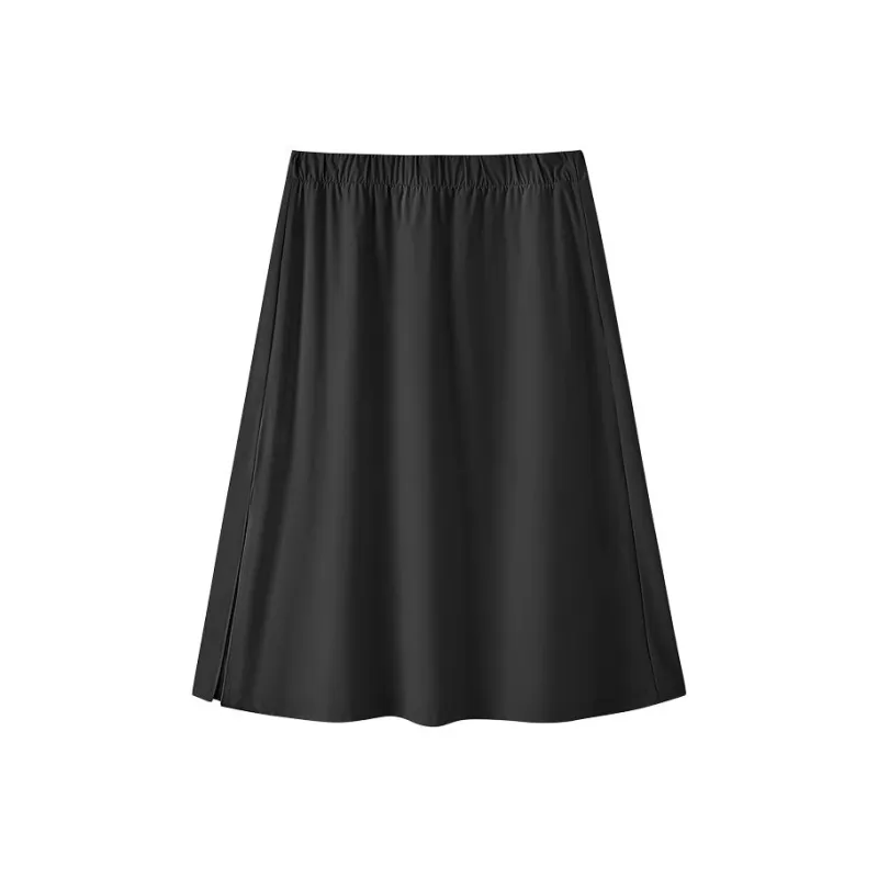 Skechers SS25 Casual Long Skirts Women's Midnight Black-0