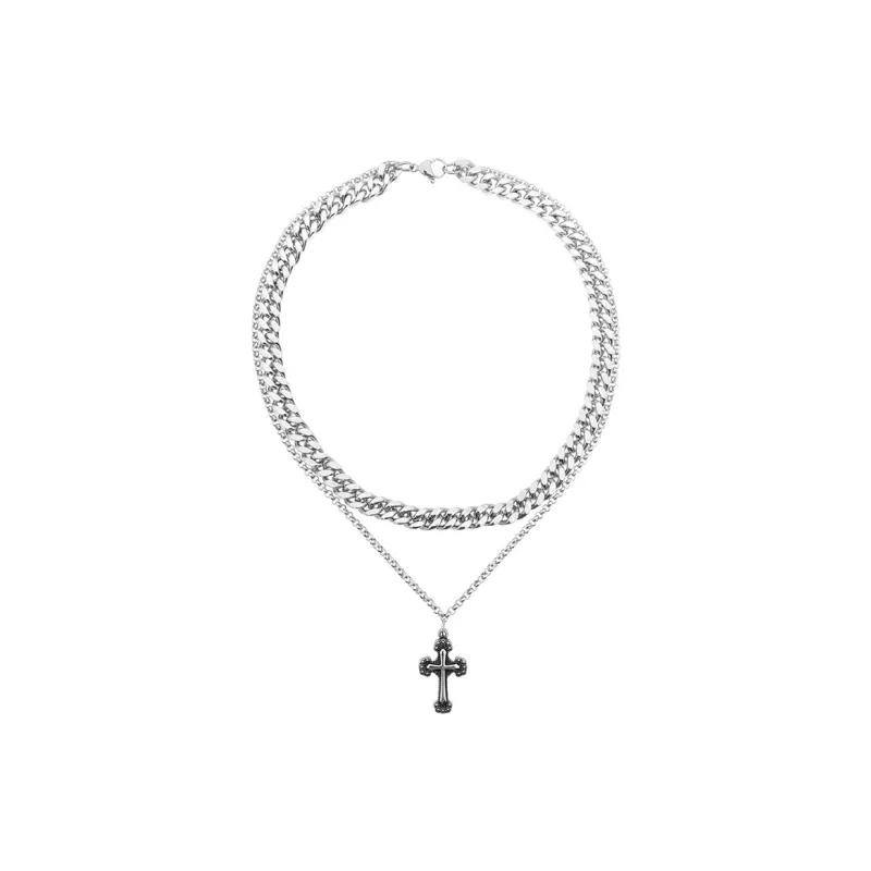 ALIEN BANG Titanium Steel Necklaces Unisex-0