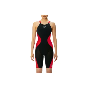 Speedo One piece Swimsuit Women's Black Red
