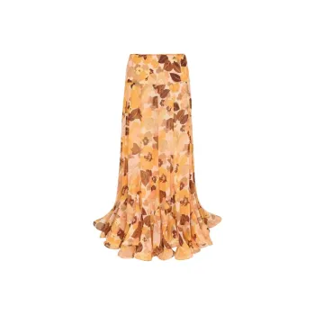 Zimmermann Balance Flutter Midi Skirt