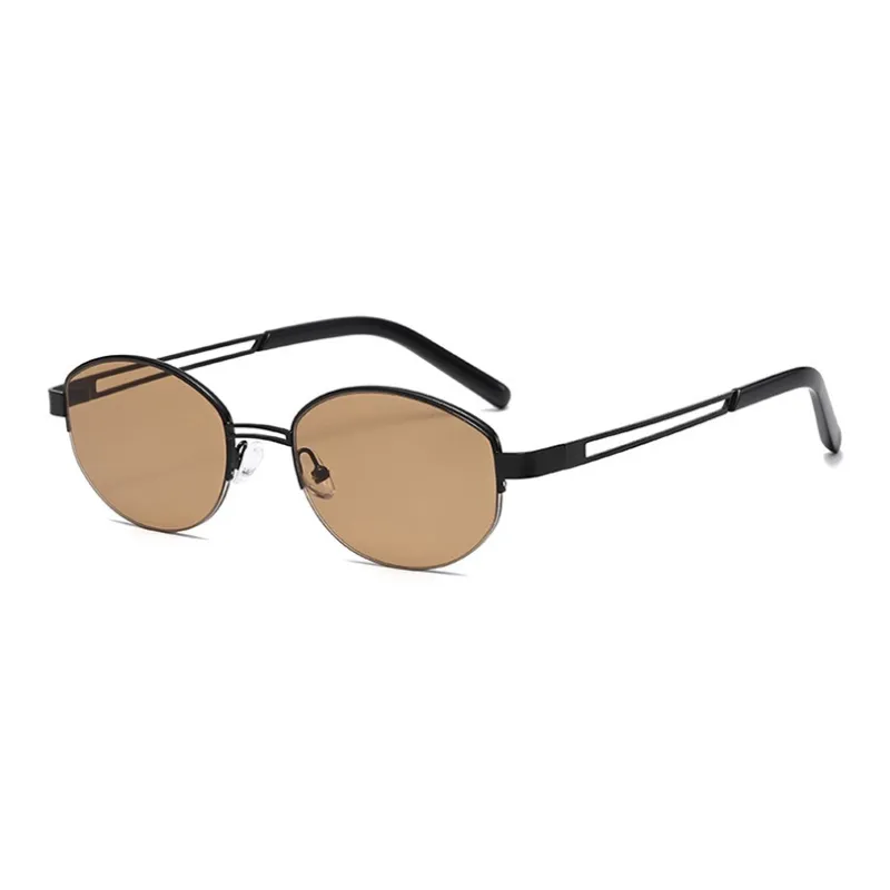 YUZHAOLIN Metal Oval Sunglasses Unisex-5