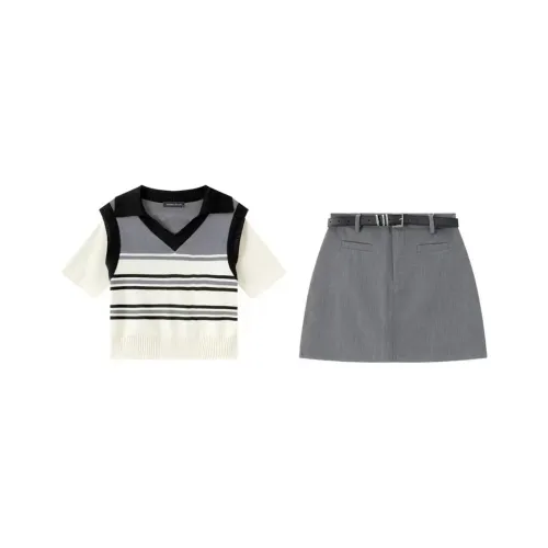 Lookinto Two Piece Skirt Sets Women's
