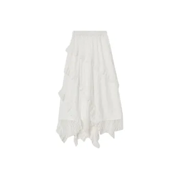 ELF SACK Casual Long Skirt Women's Fantasy White