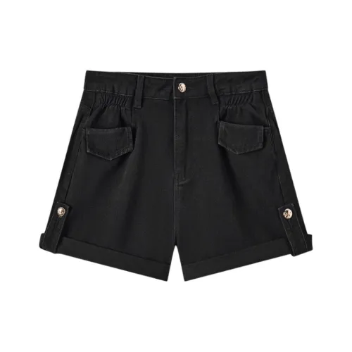 EICHITOO Denim Shorts Women's Black