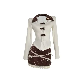 AFGGD Two Piece Skirt Sets Women's