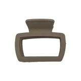 Trumpets Square Half-Pushed-Back Claw Clip 1 Pc (Light Coffee)