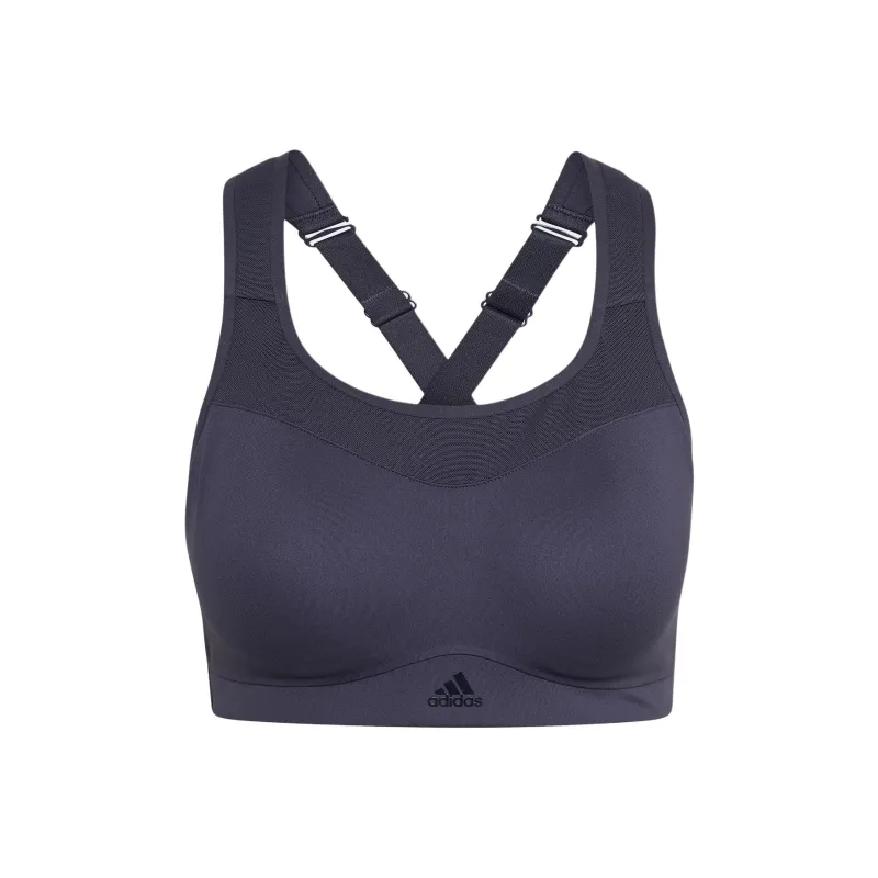 Adidas TLRD IMPACT HIGH-SUPPORT BRA Sports Underwear Women's Dark Gray Navy Blue-0