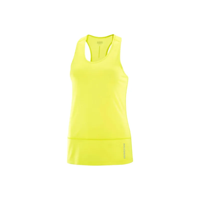 SALOMON CROSS RUN Sport Vests Women's Yellow-0