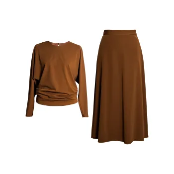 ROEYSHOUSE Skirt Set Women's Brown