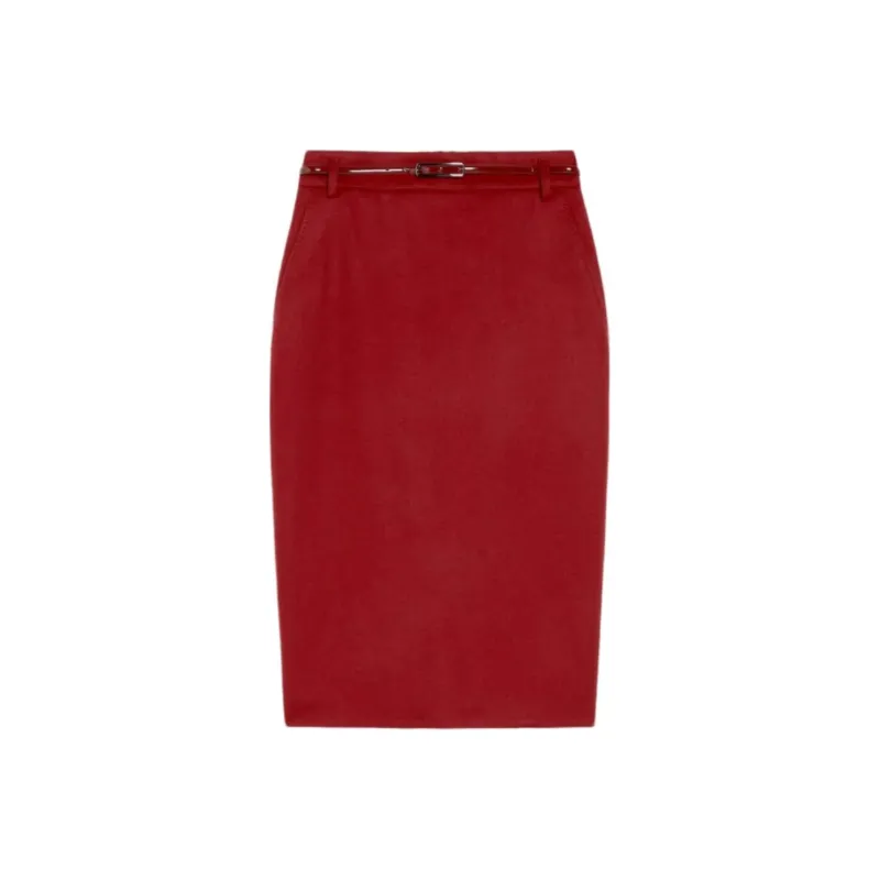 MaxMara Studio Casual Long Skirt Women's Red-0