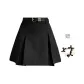(Black with Belt+Bowknot Hair Tie) Comes with