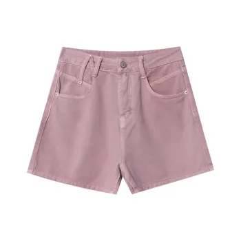 CHARM PICK Denim Shorts Women's Pink
