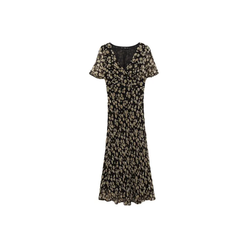 MANGO Short Sleeved Dress Women's-0