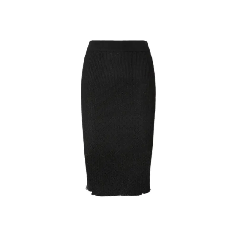 PINKO Open knit Pencil Skirt-0