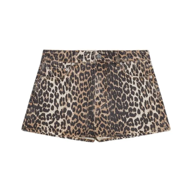 GANNI Leopard print Shorts-0