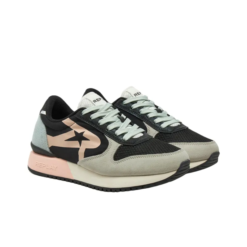 REPLAY Abrasion Resistant Low Top Casual Shoes Women's Multicolor-1