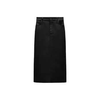 ZARA ZW Series Casual Long Skirts Women's Black