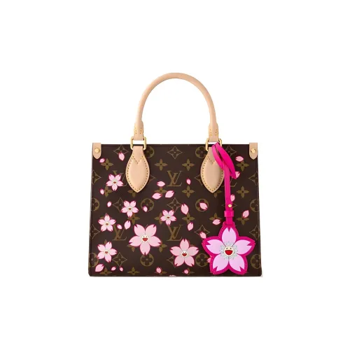 LOUIS VUITTON X Takashi Murakami OnTheGo Pm Sakura Brown