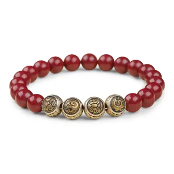 CMFY Cinnabar Jade Bracelets Unisex