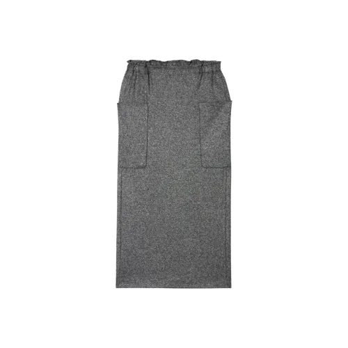 AOC Casual Long Skirts Women's Gray