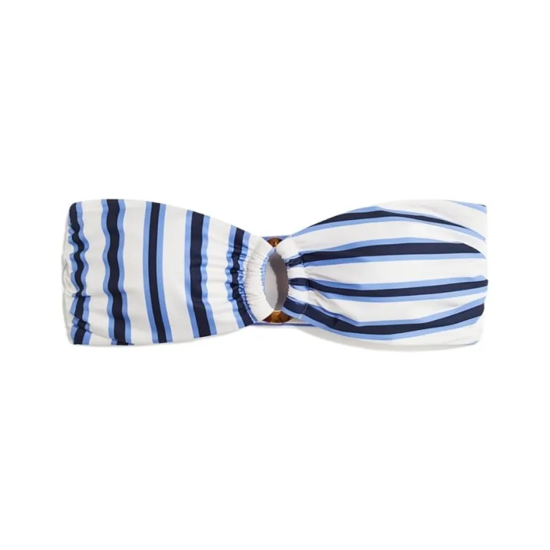 H&M Bikini Women's White/Blue Stripes-0