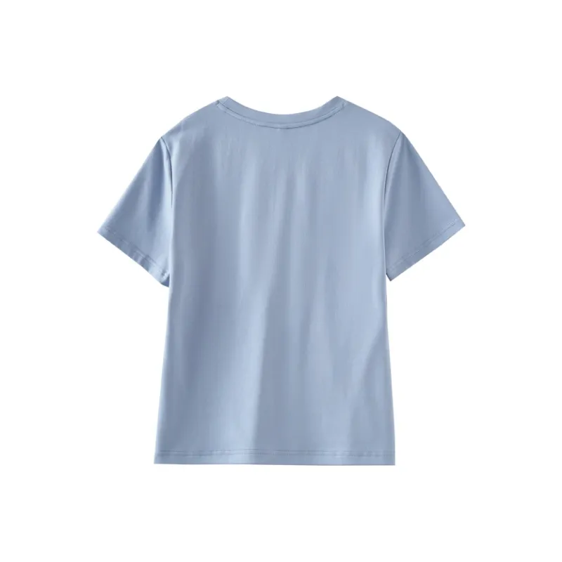OUNIXUE Summer Regular T Shirt Women's-4