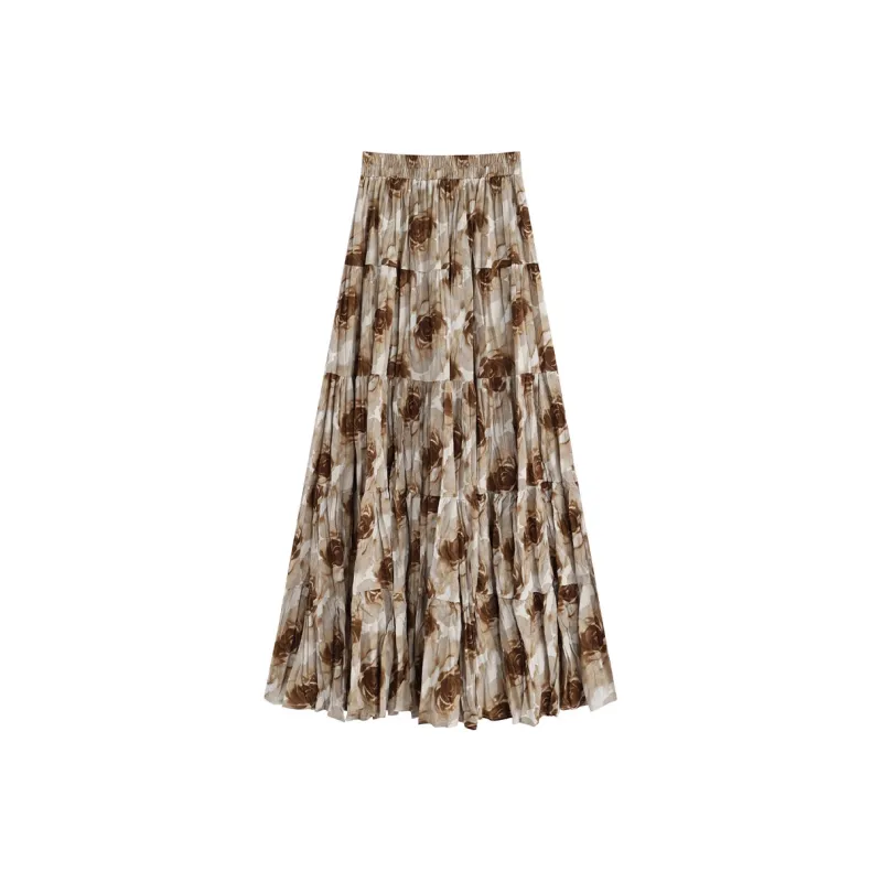 Garbege Casual Long Skirts Women's-0