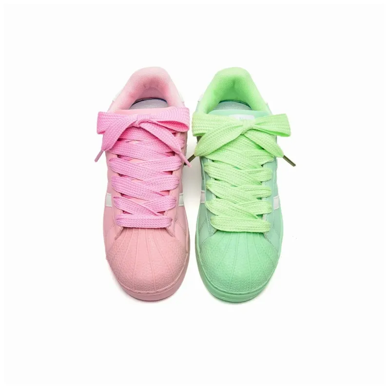 OAOQ Cushioning, Abrasion Resistant, Lightweight, And Breathable Low Top Skateboard Shoes Unisex-37