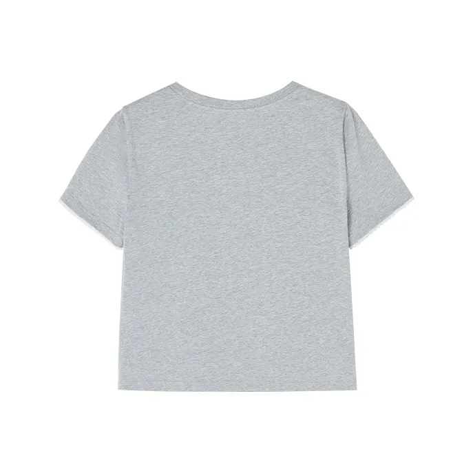 XIANGYING T Shirt Women's Medium Gray-1