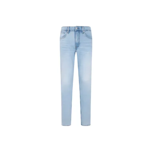 calvin Sneakers graphic Jeans Men's Denim Light Blue