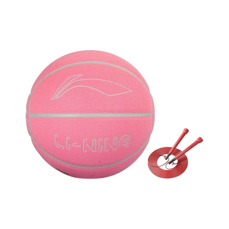 LiNing Badfive PU Basketball Pink Size 7 Glow In The Dark Unisex-32