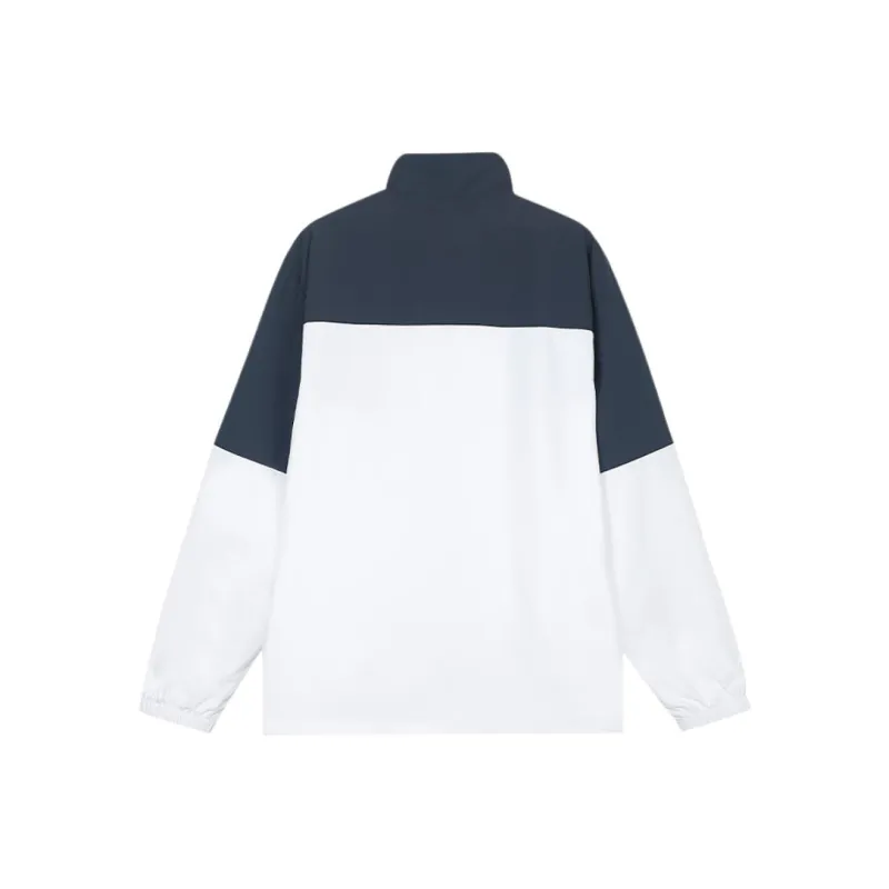 QIAODAN Trench Coat Men's Nova Blue/Jordan White-1