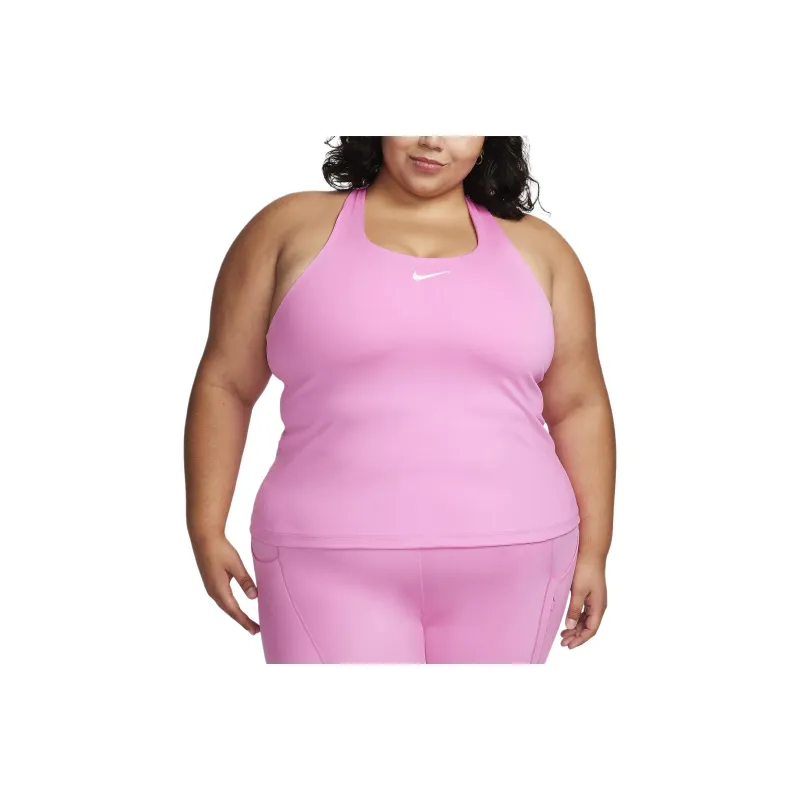 Nike Swoosh Women's Medium-Support Padded Sports Bra Tank Sport Vests Women's Playful Pink-0